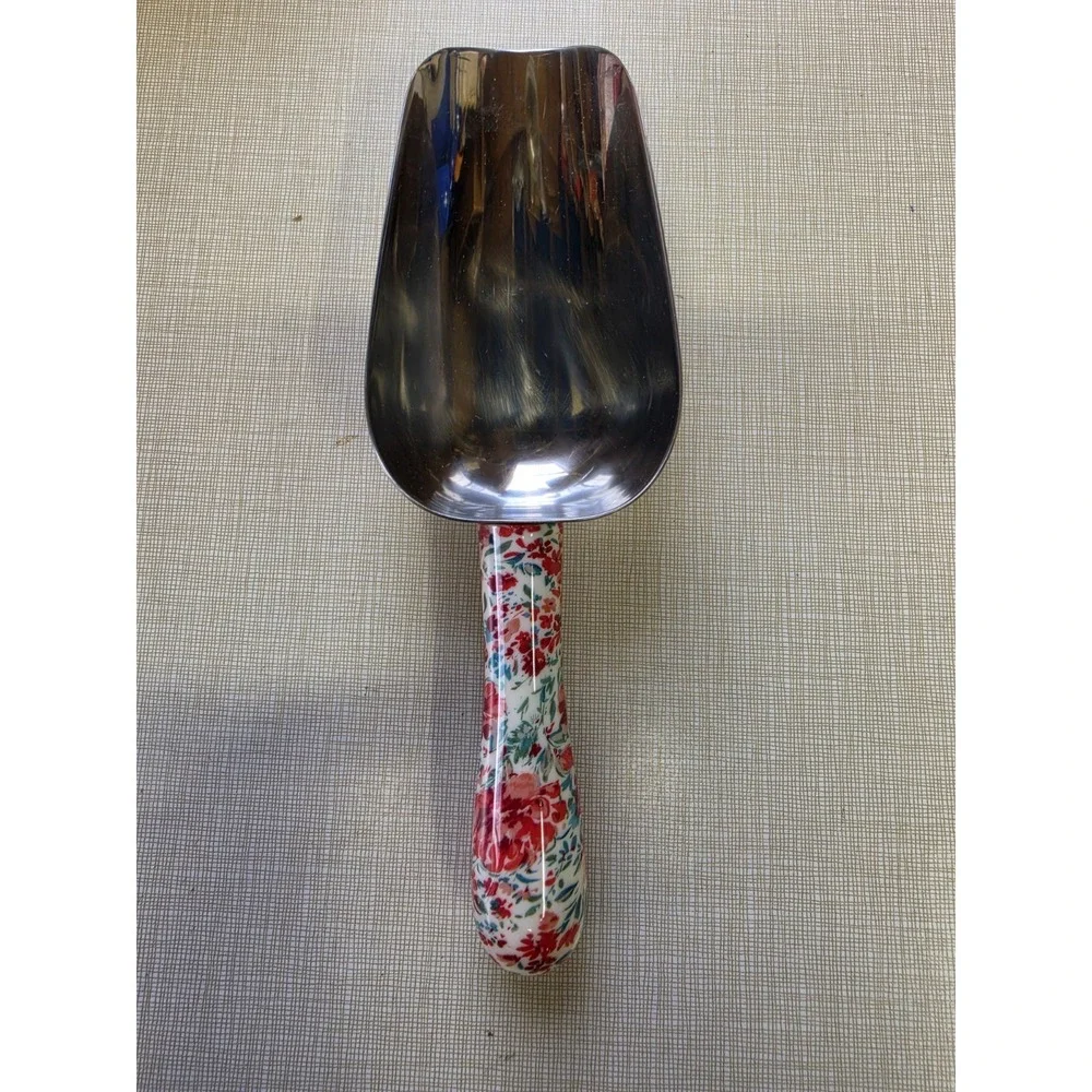 Pioneer Woman Sweet Romance Floral Multi-Purpose Kitchen Stainless Steel Scoop